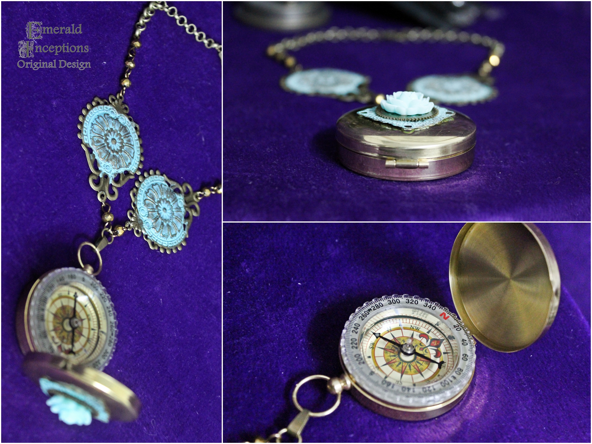 Mermaid's Compass Steampunk Necklace_Necklaces_2.jpg